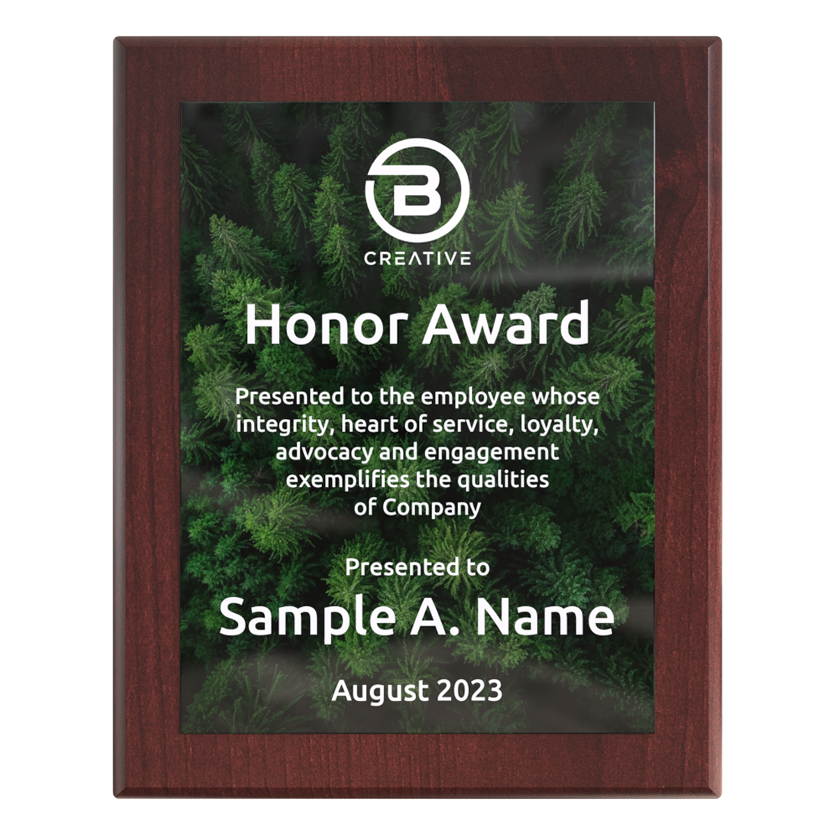 Multi purpose color plaque 8 x 10